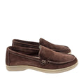 MOCASSINO DA UOMO IN PELLE CAMOSCIO MARRONE