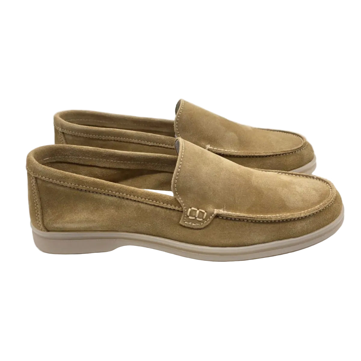 MOCASSINO DA UOMO IN PELLE CAMOSCIO PAGLIA