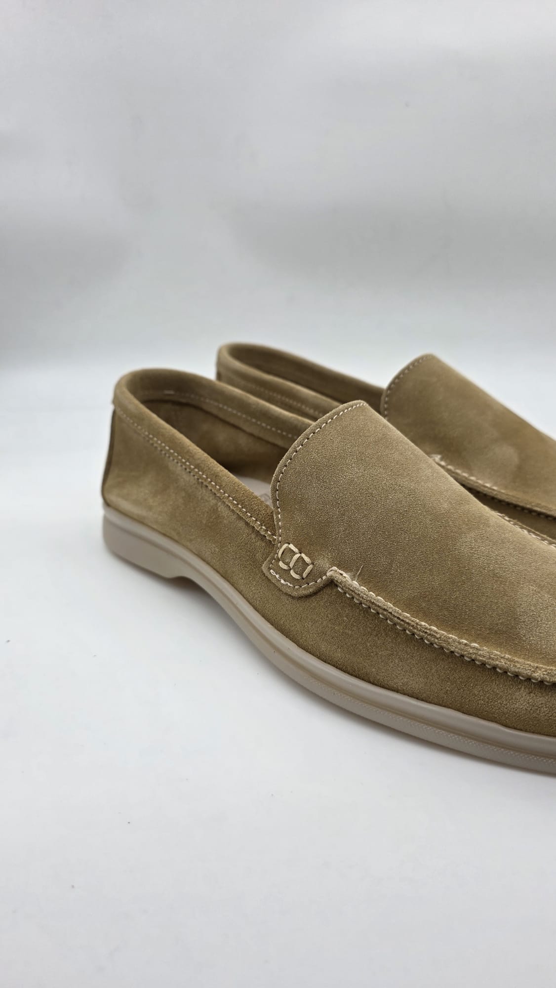 MOCASSINO DA UOMO IN PELLE CAMOSCIO PAGLIA