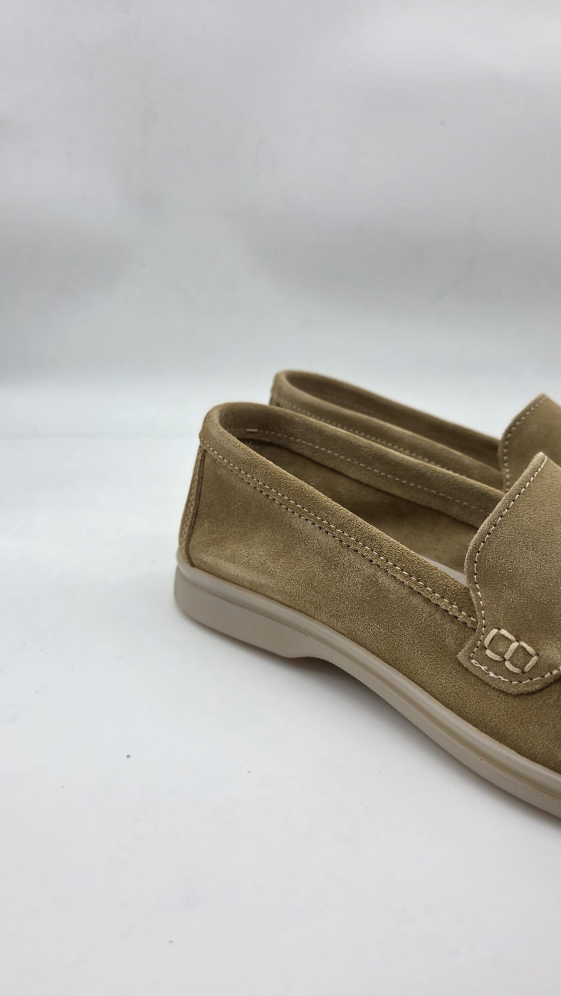 MOCASSINO DA UOMO IN PELLE CAMOSCIO PAGLIA