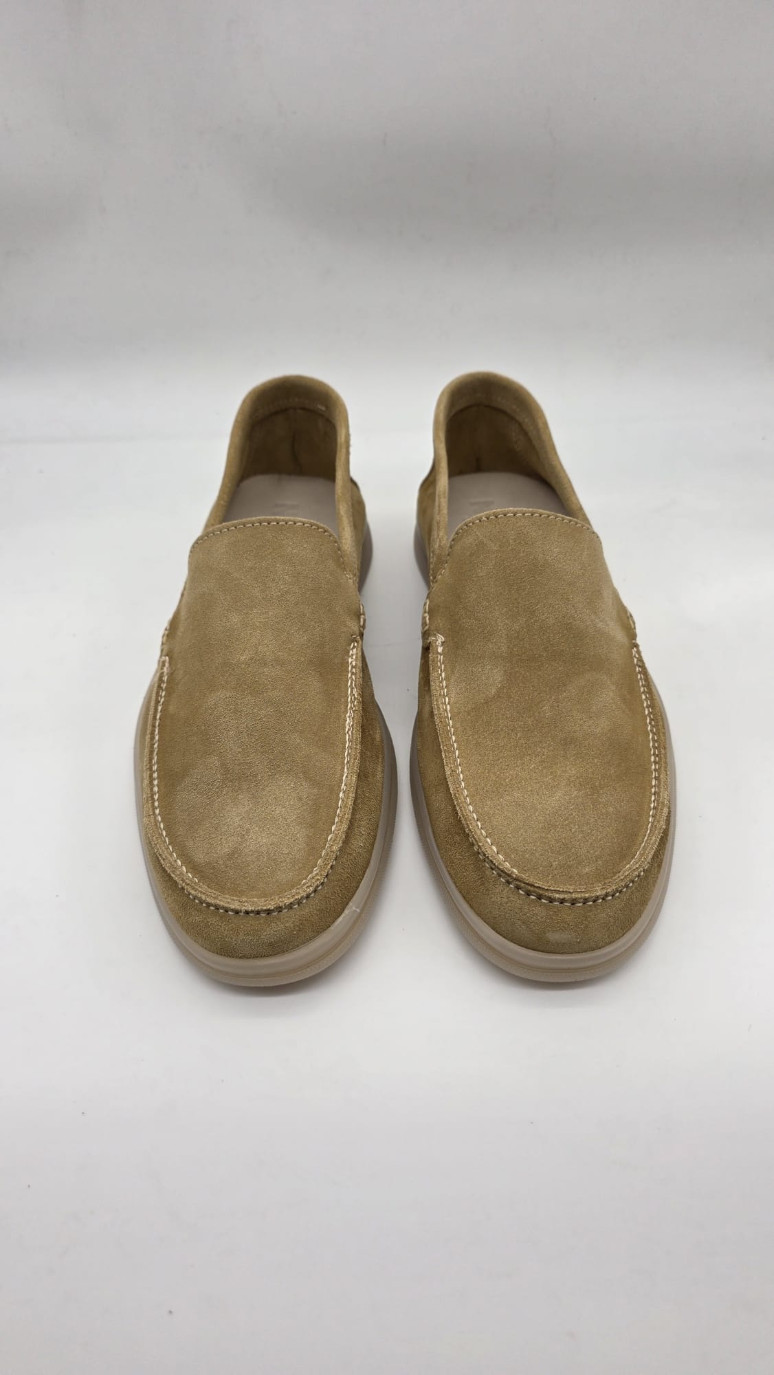 MOCASSINO DA UOMO IN PELLE CAMOSCIO PAGLIA