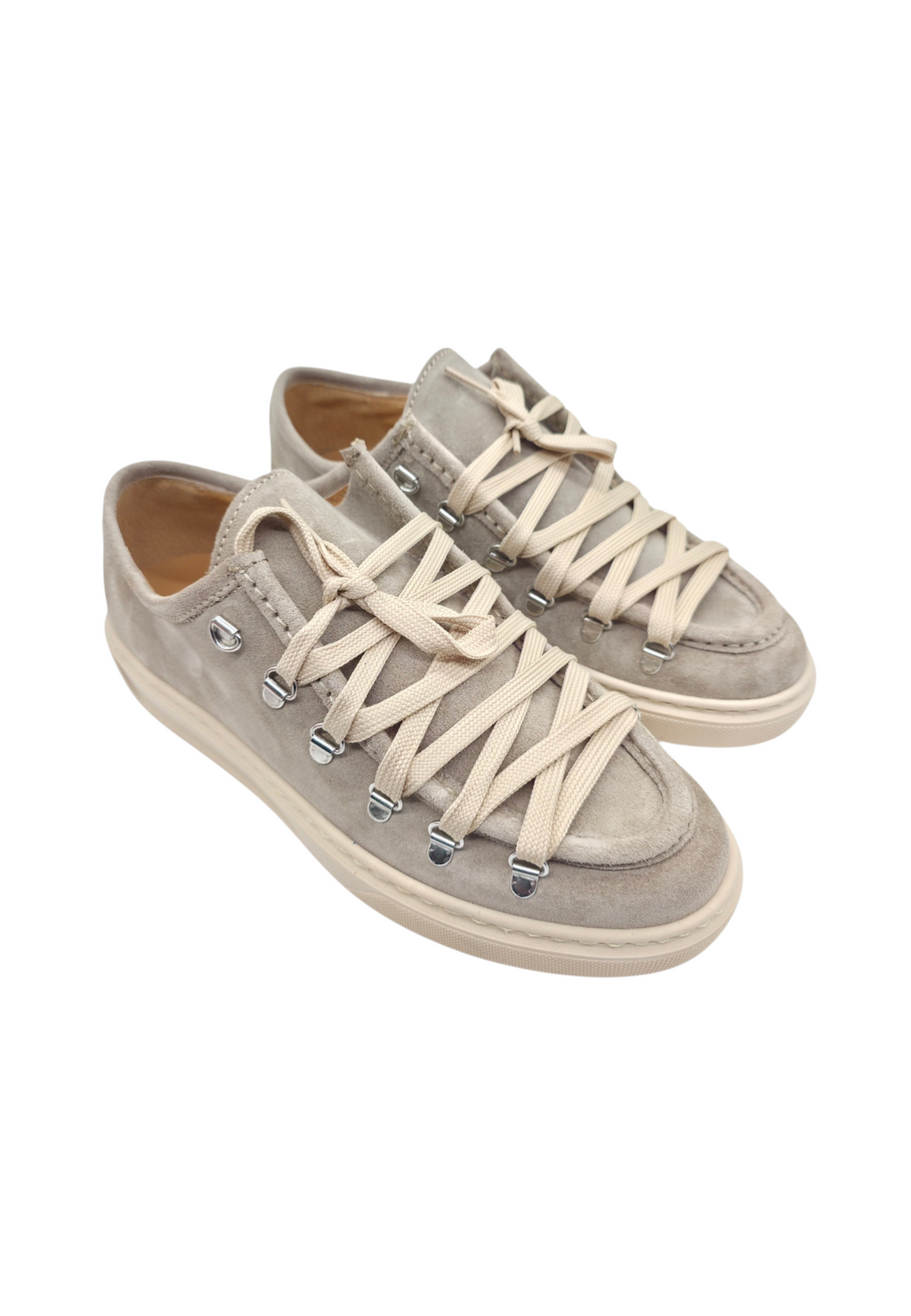 Sneakers Ciro Beige - Vera Pelle Made in Italy