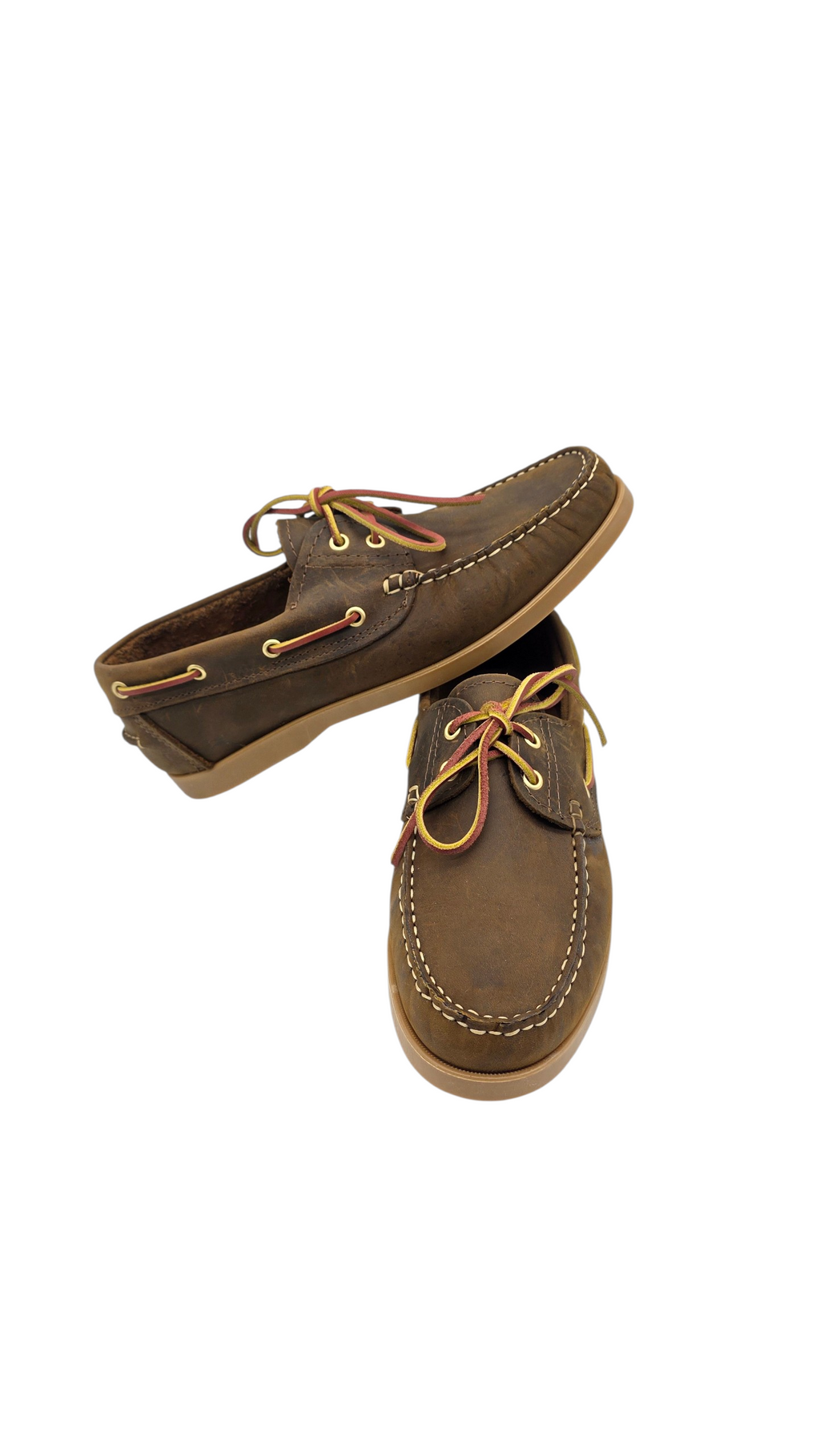 Modello barca da uomo in vera pelle marrone