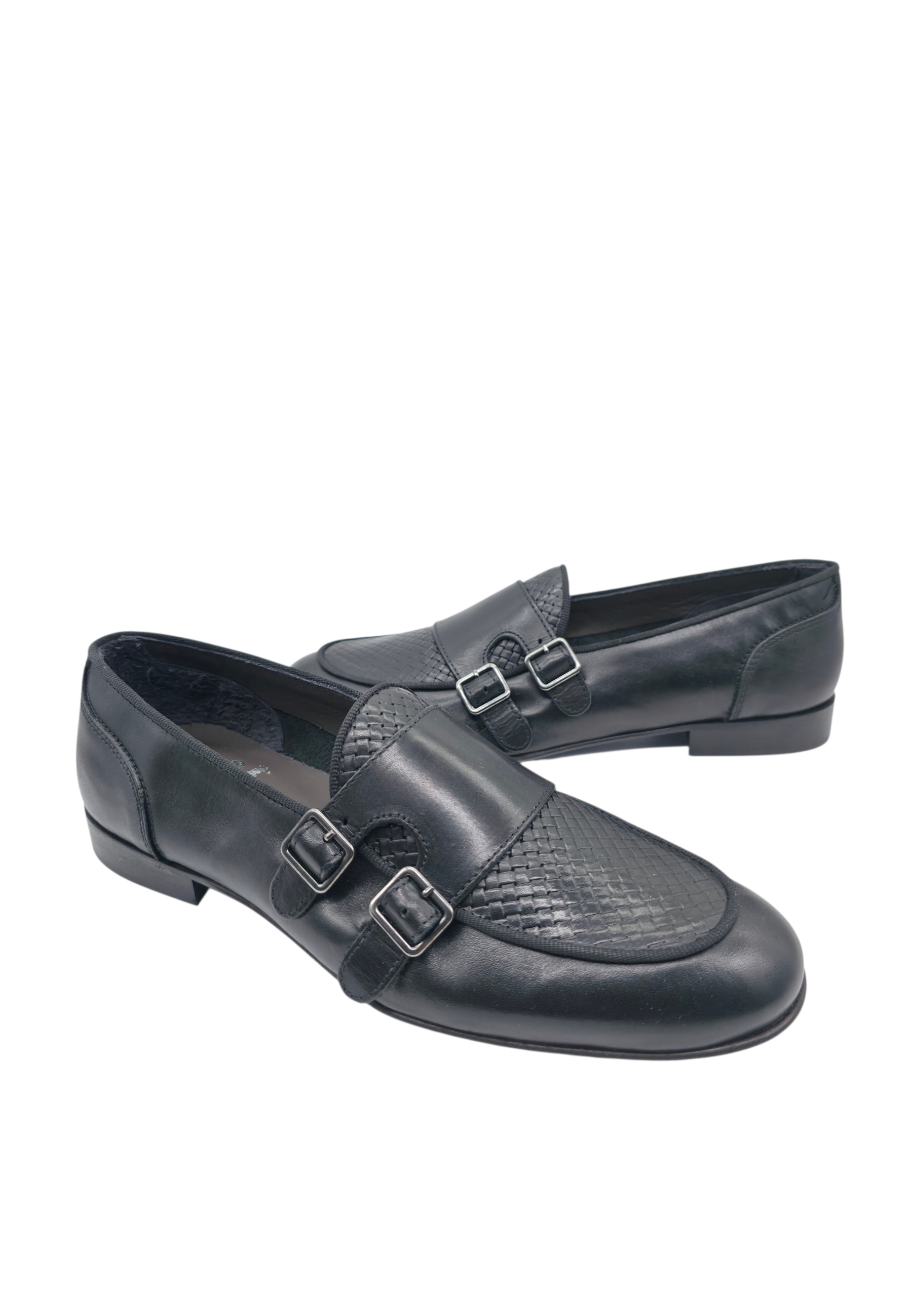 MOCASSINO DOPPIA FIBBIA INTRECCIO