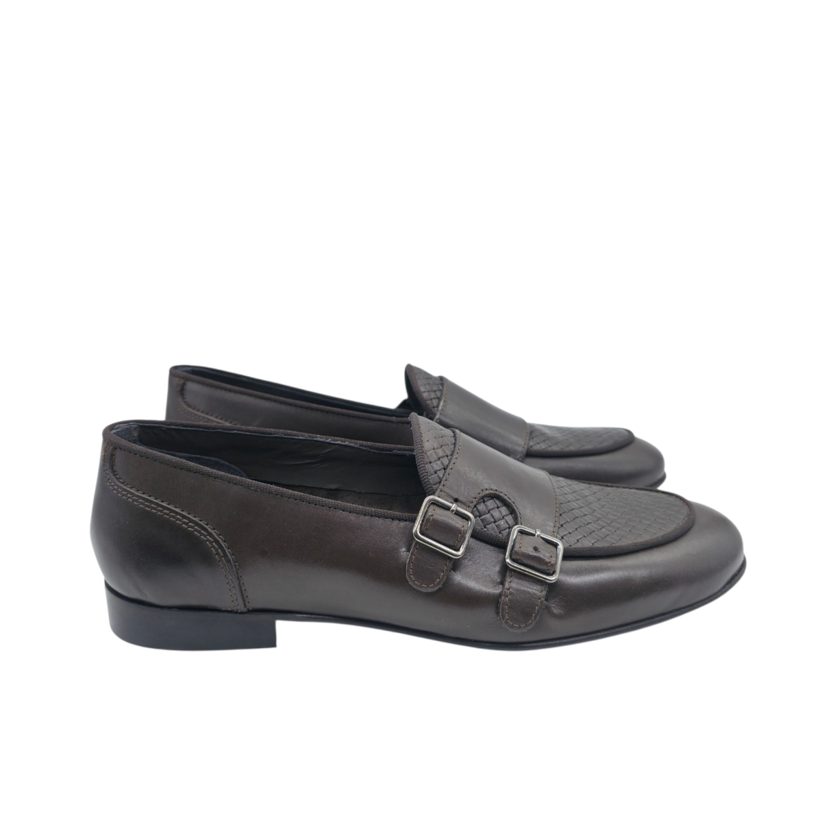 MOCASSINO DOPPIA FIBBIA INTRECCIO